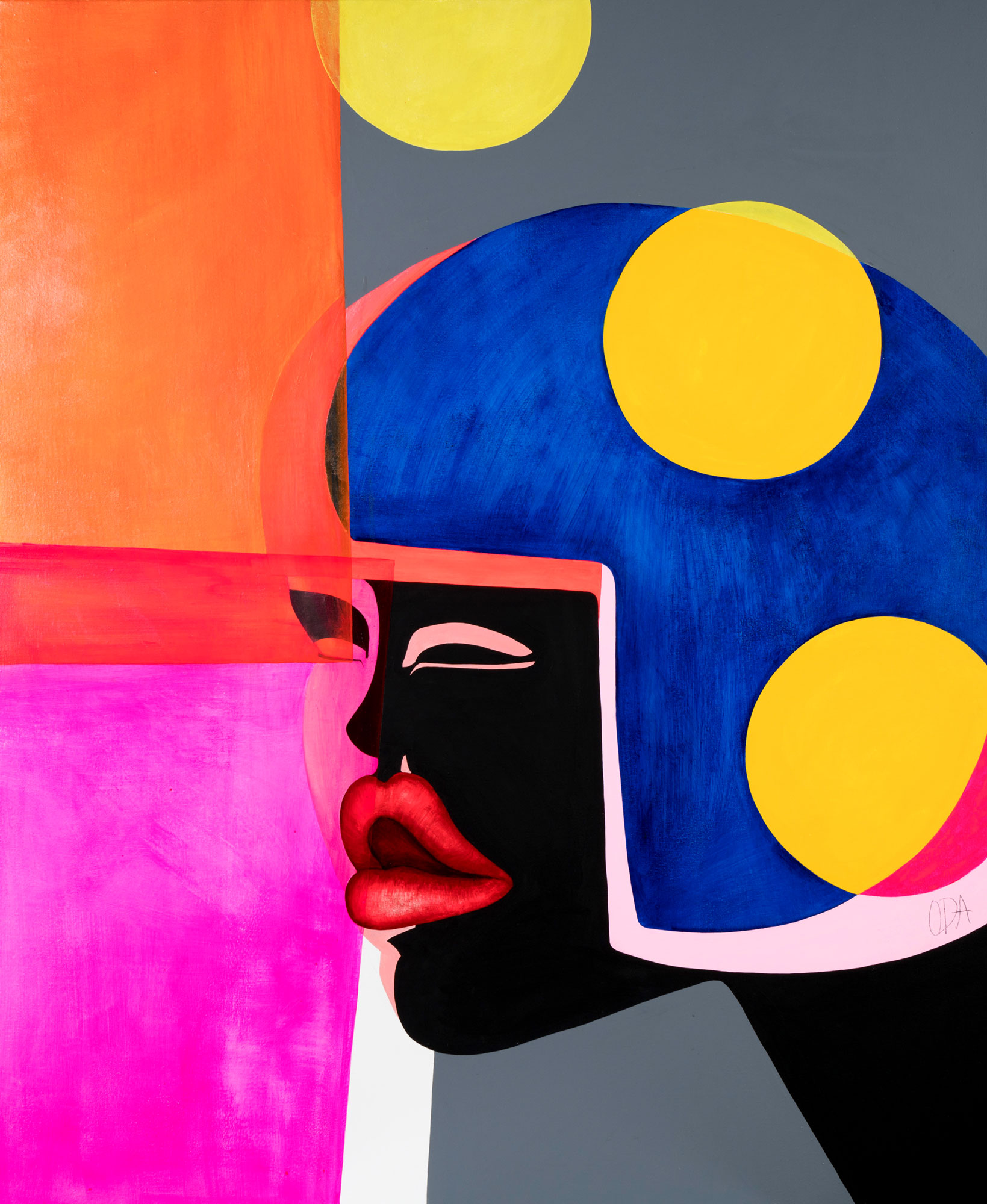 Girl with Dots